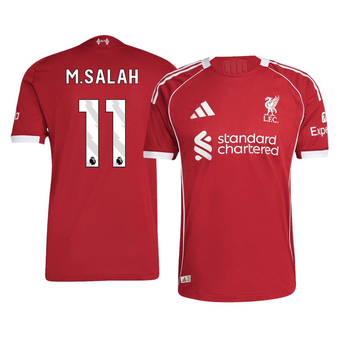 Maillot de foot domicile Liverpool 2025/26 - Version joueur - Coupe ajustée - Homme - M.SALAH #11