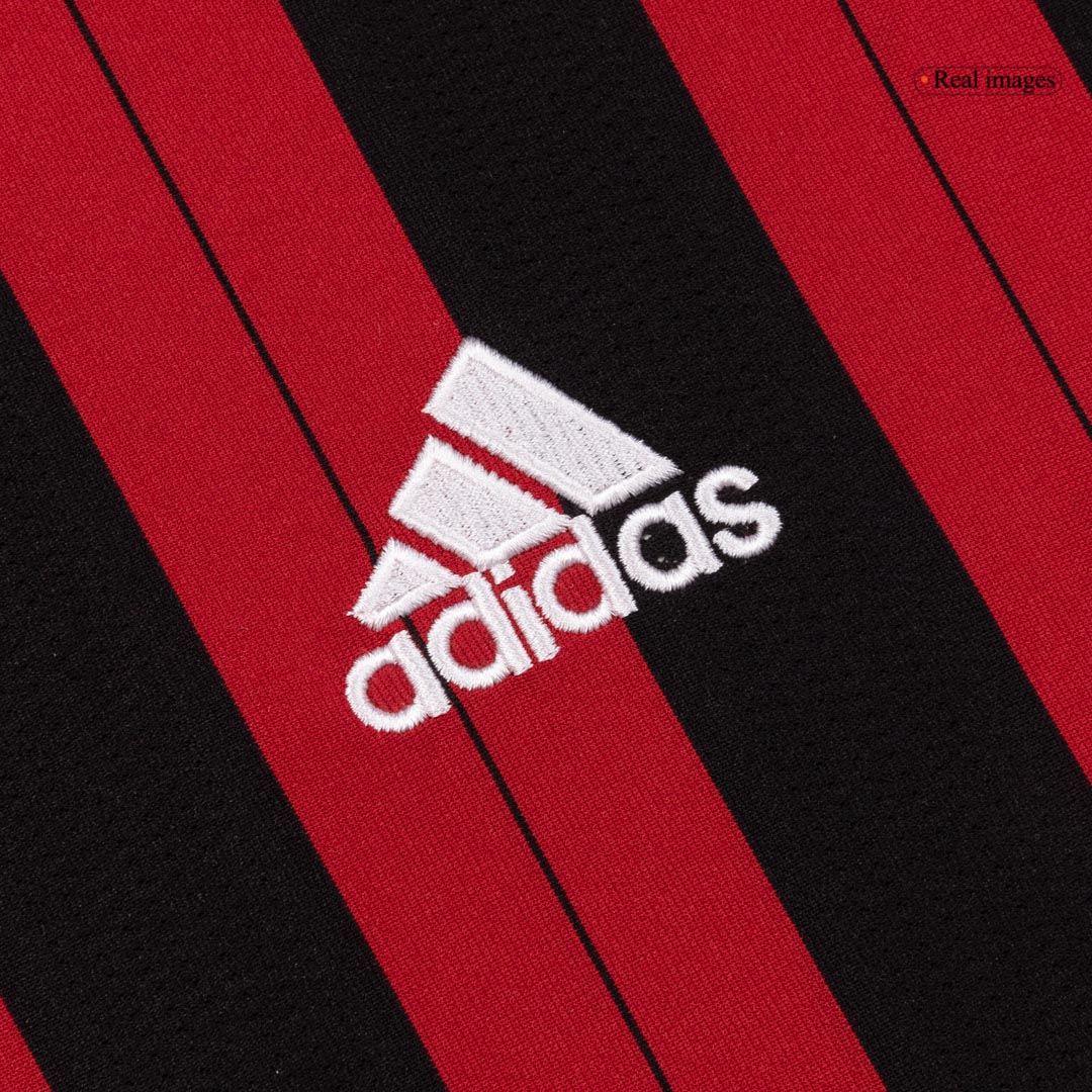 Maillot de football rétro AC Milan domicile manches longues 2013/14 pour homme