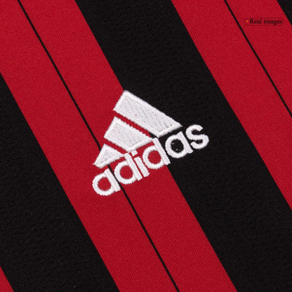 Maillot de football rétro AC Milan domicile manches longues 2013/14 pour homme
