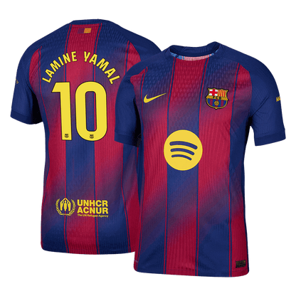 Maillot de foot domicile Homme Lamine Yamal #10 FC Barcelone saison 2025/26 - Coupe slim