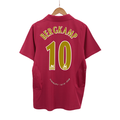 Maillot de foot domicile rétro Arsenal 2005/06 Homme BERGKAMP #10
