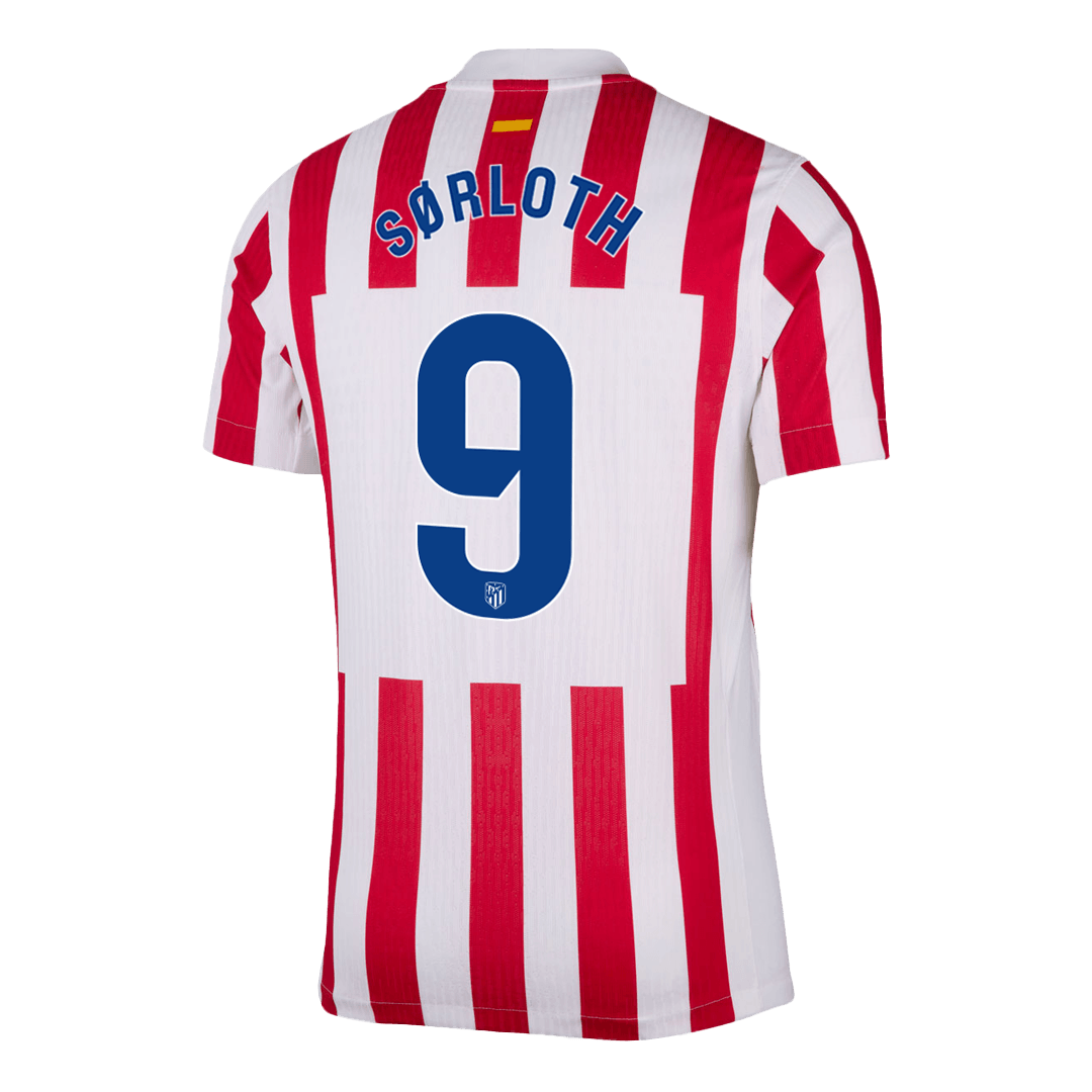 Maillot de foot domicile SØRLOTH #9 Atletico Madrid 2025/26 pour homme - Version joueur - Coupe ajustée