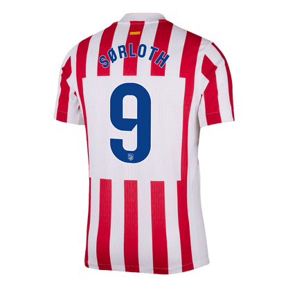 Maillot de foot domicile SØRLOTH #9 Atletico Madrid 2025/26 pour homme - Version joueur - Coupe ajustée