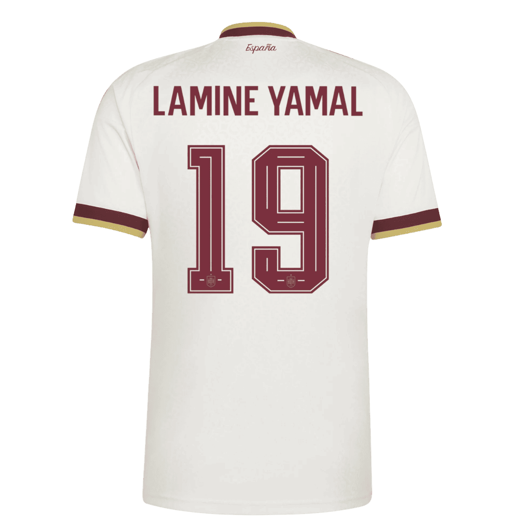 Maillot de Foot Extérieur Homme Espagne Coupe du Monde 2026 LAMINE YAMAL #19