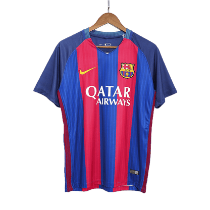 Maillot de foot domicile rétro Barcelone 2016/17 pour homme