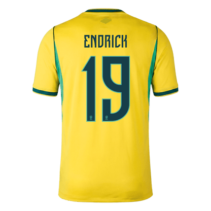 ENDRICK #19 Men's Brazil World Cup 2026 Home Soccer Jersey