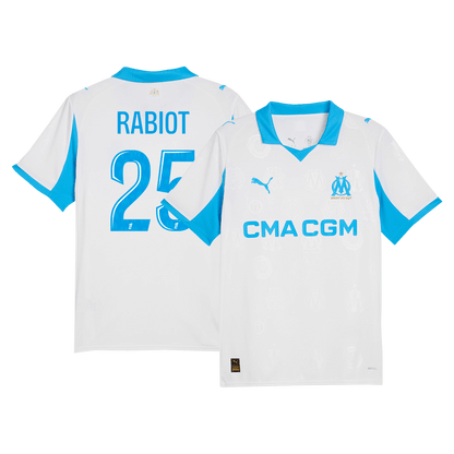 Maillot de Foot Domicile Homme RABIOT #25 Olympique de Marseille 2025/26
