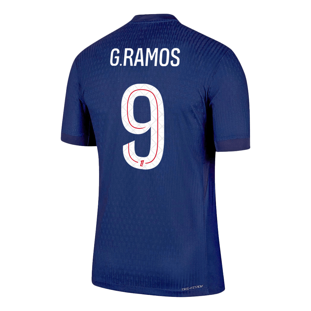 Maillot de foot domicile G.RAMOS #9 PSG saison 2025/26 pour homme - Version joueur - Coupe ajustée