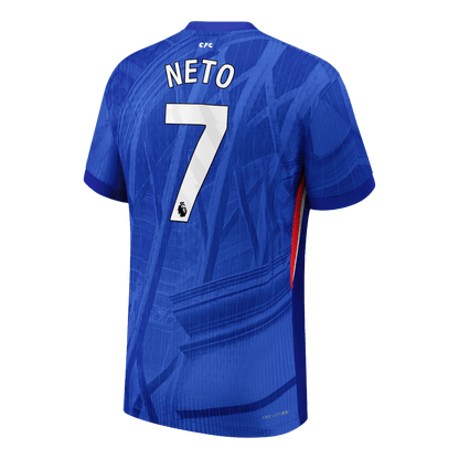 Maillot de foot domicile NETO #7 pour homme Chelsea 2025/26, version joueur - Coupe ajustée