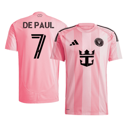 Maillot de football domicile Inter Miami CF 2025 DE PAUL #7 pour homme