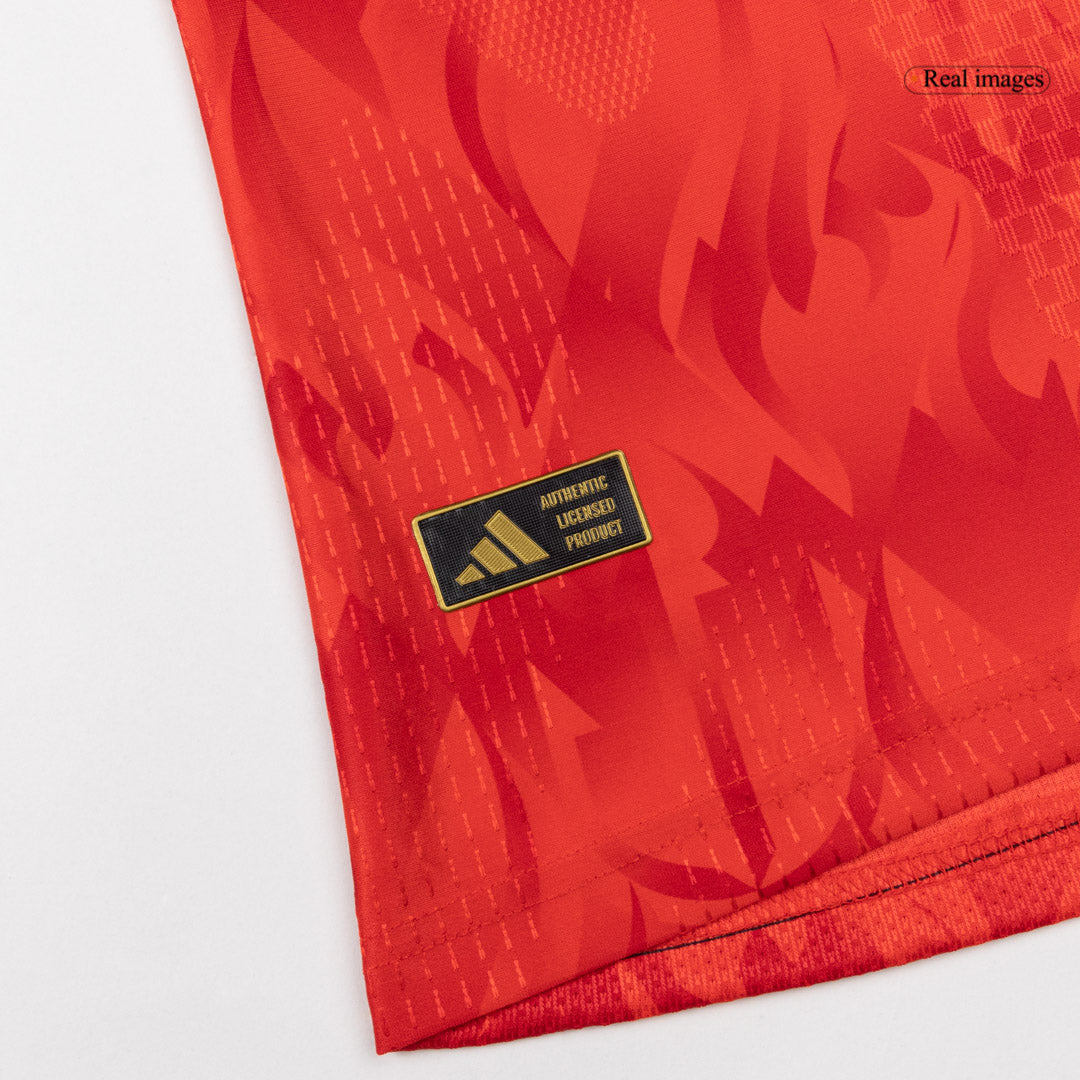 Maillot de foot domicile version joueur pour homme Belgique Coupe du Monde 2026 - Coupe ajustée