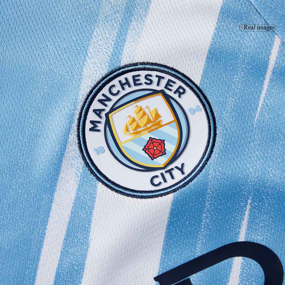 Maillot de football domicile à manches longues Manchester City 2025/26 pour homme
