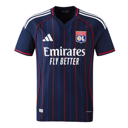 Maillot de football extérieur Olympique Lyonnais 2025/26 pour homme – Version joueur – Coupe slim