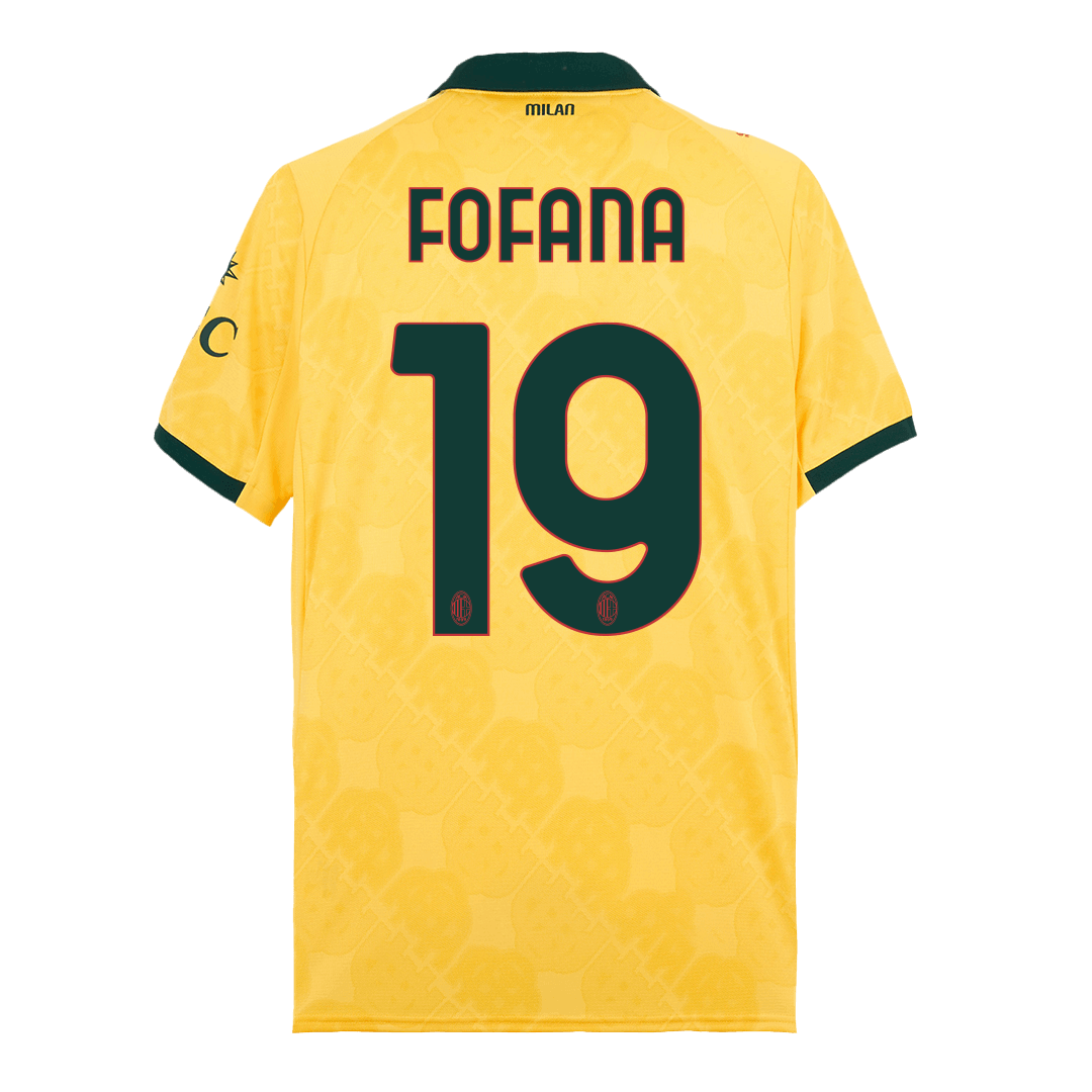 Maillot de Foot FOFANA #19 AC Milan Troisième Extérieur Homme 2025/26