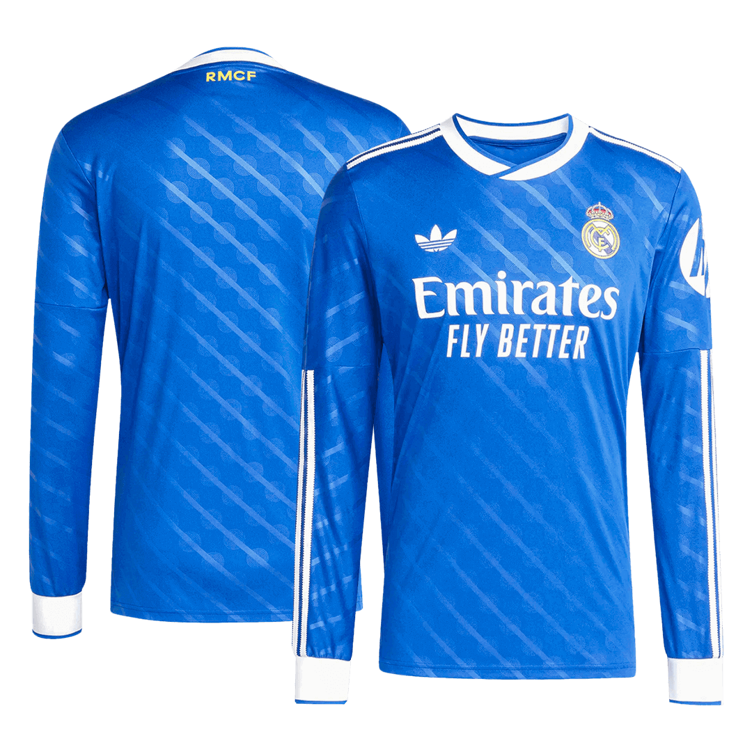 Maillot de foot manches longues extérieur Real Madrid 2025/26 (troisième tenue) pour homme