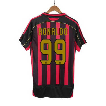 Maillot de foot domicile rétro AC Milan 2006/07 RONALDO #99 pour homme