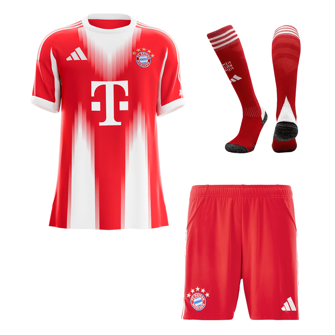 Maillot de football domicile Bayern Munich 2025/26 pour homme Kit complet [PREMIUM]