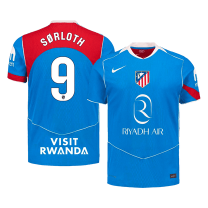 Maillot de foot SØRLOTH #9 Atletico Madrid 2025/26 Troisième tenue version joueur pour homme - Coupe ajustée