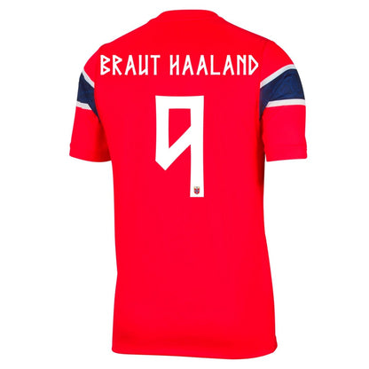 Maillot de Foot Domicile Homme Norvège Coupe du Monde 2026 BRAUT HAALAND #9