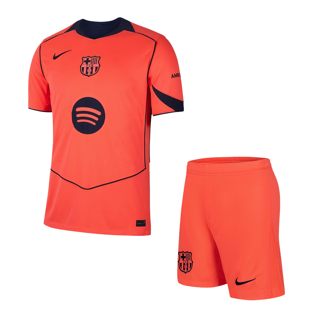 Ensemble Maillot et Short de Football Extérieur Troisième Maillot du FC Barcelone 2025/26 pour Hommes