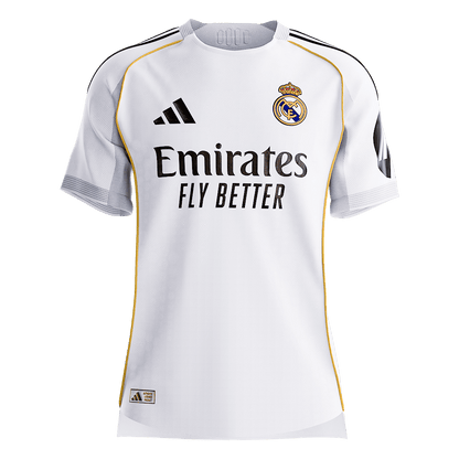 Maillot de football domicile du Real Madrid 2025/26 pour homme - Version joueur - Coupe ajustée [PREMIUM]