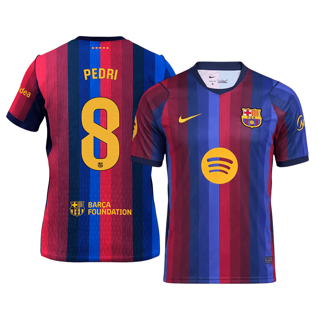 PEDRI #8 Men's Barcelona 2026/27 Home Soccer Jersey