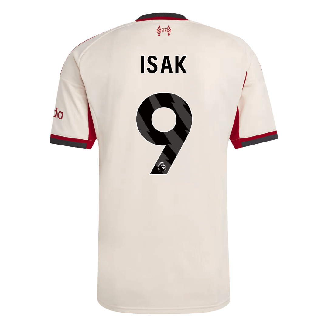 Maillot de foot extérieur ISAK #9 Homme Liverpool 2025/26