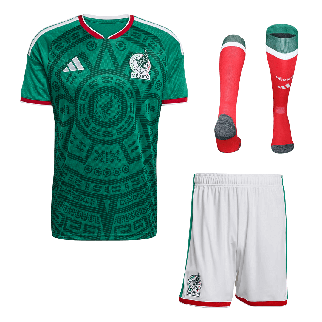 Ensemble complet maillot de foot domicile Mexique Coupe du Monde 2026 homme [PREMIUM]