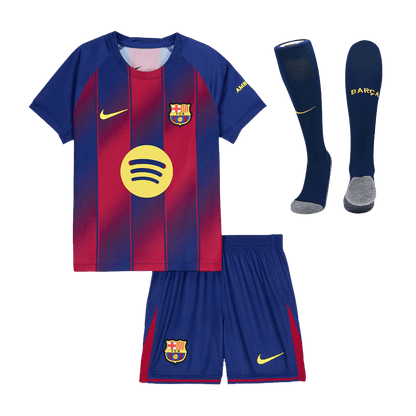 Tenue complète de football domicile enfant FC Barcelone 2025/26 [QUALITÉ SUPÉRIEURE]