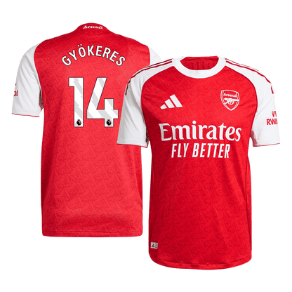 Maillot de football domicile homme GYÖKERES #14 Arsenal version joueur 2025/26 - Coupe ajustée