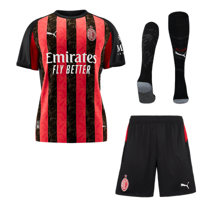 Maillot de foot domicile AC Milan 2025/26 pour homme Kit complet [PREMIUM]
