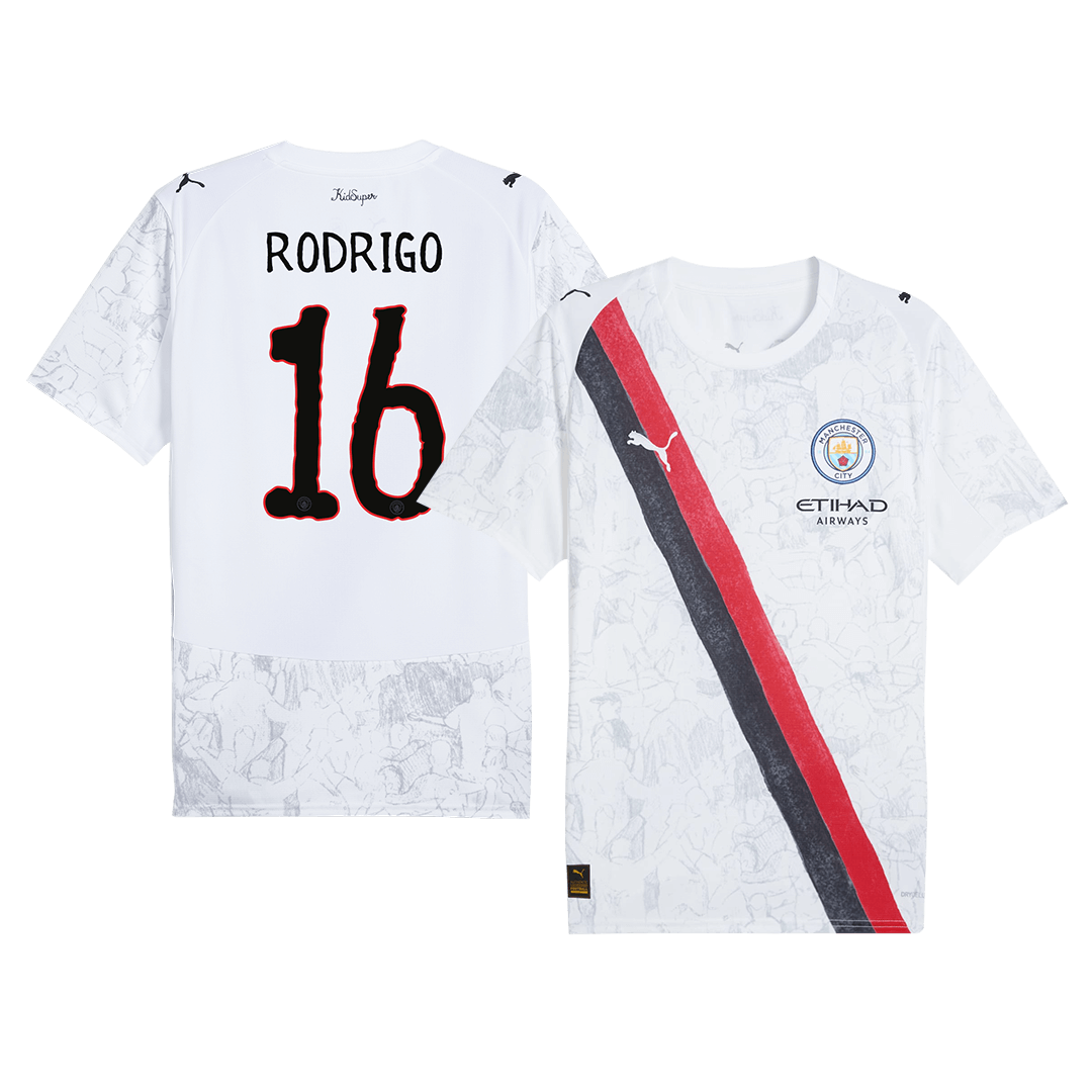 Maillot de Foot RODRIGO #16 Manchester City Coupe du Monde 2025/26 Enfant KidSuper