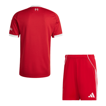 Ensemble maillot de football domicile Liverpool 2025/26 pour homme