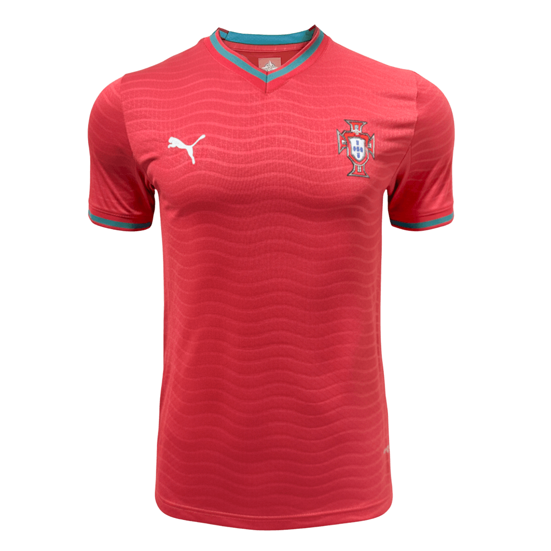Maillot de football domicile Portugal Homme Coupe du Monde 2026 version joueur – Coupe ajustée