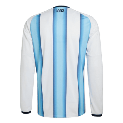 Maillot de football domicile manches longues Argentine Coupe du Monde 2026 pour homme