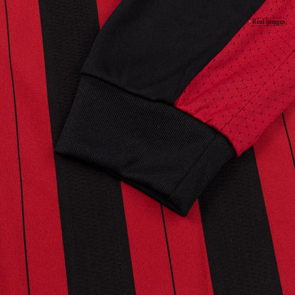 Maillot de football rétro AC Milan domicile manches longues 2013/14 pour homme