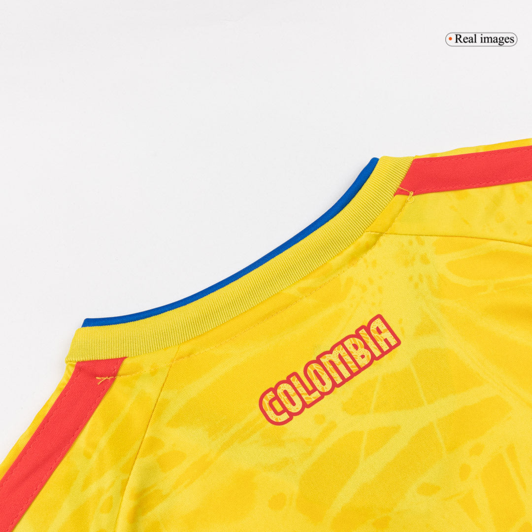 Maillot et short de football domicile Colombie Coupe du Monde 2026 pour enfant