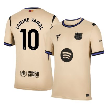 Maillot de football extérieur LAMINE YAMAL #10 Barcelone 2025/26 pour homme