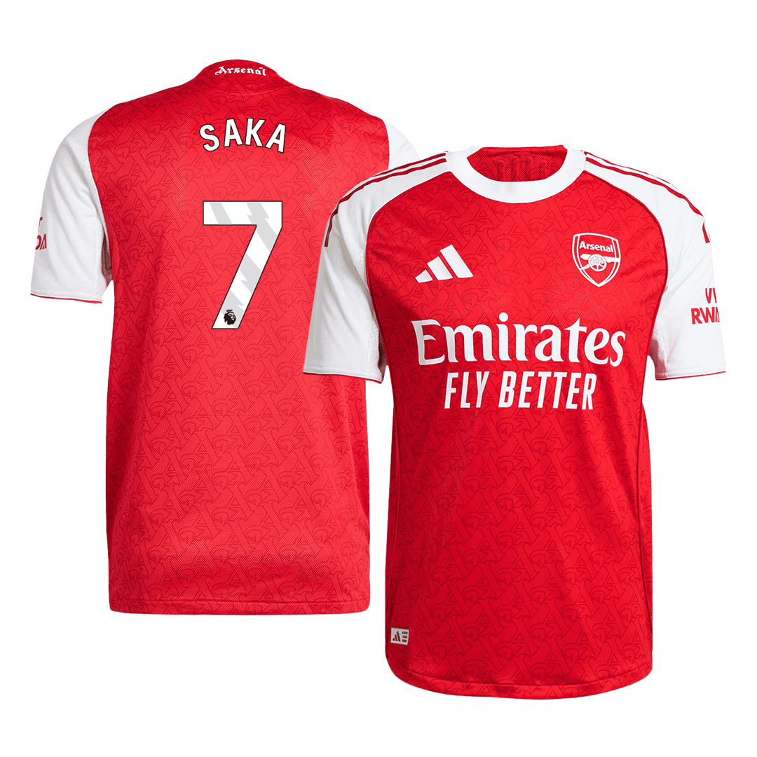 Maillot de football domicile Homme Arsenal 2025/26 - Version joueur SAKA #7 - Coupe ajustée