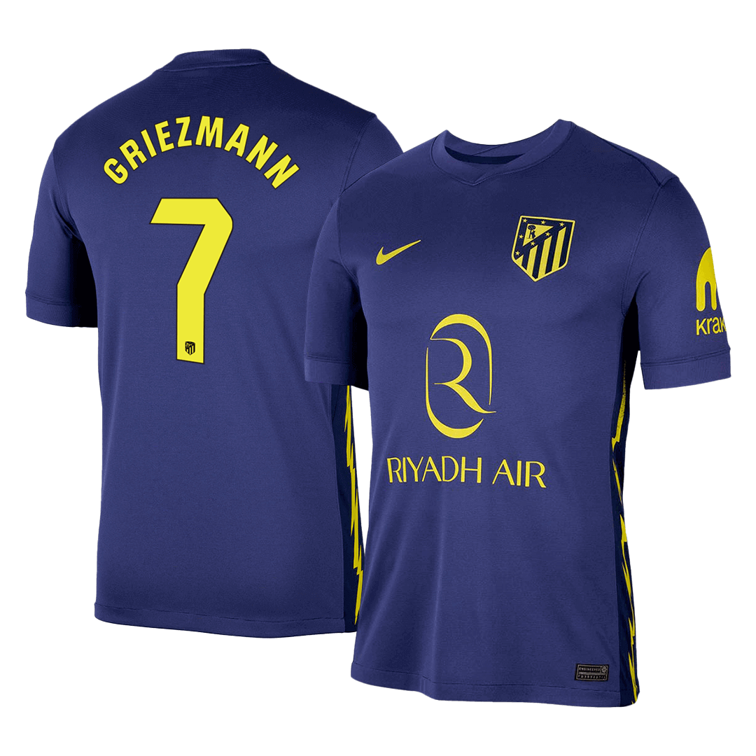 Maillot de football extérieur Atletico Madrid 2025/26 pour homme GRIEZMANN #7