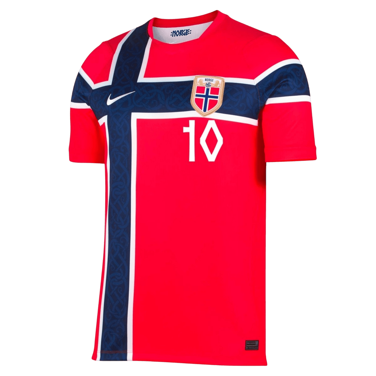 Maillot de Foot Domicile Ødegaard #10 Norvège Homme Coupe du Monde 2026