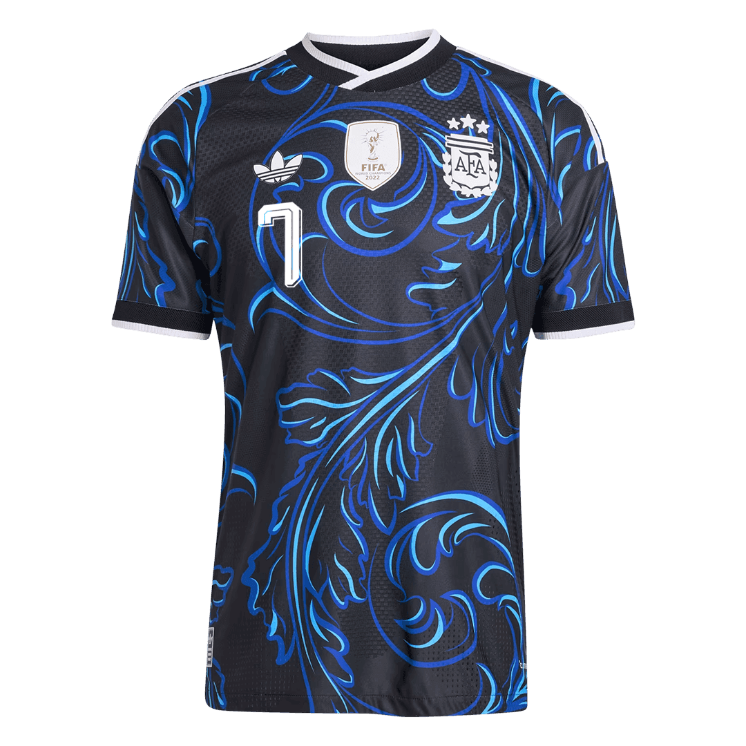 DE PAUL #7 Men's Argentina World Cup 2026 Player Version Away Soccer Jersey - Slim Fit