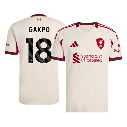 Maillot de foot extérieur GAKPO #18 Homme Liverpool 2025/26