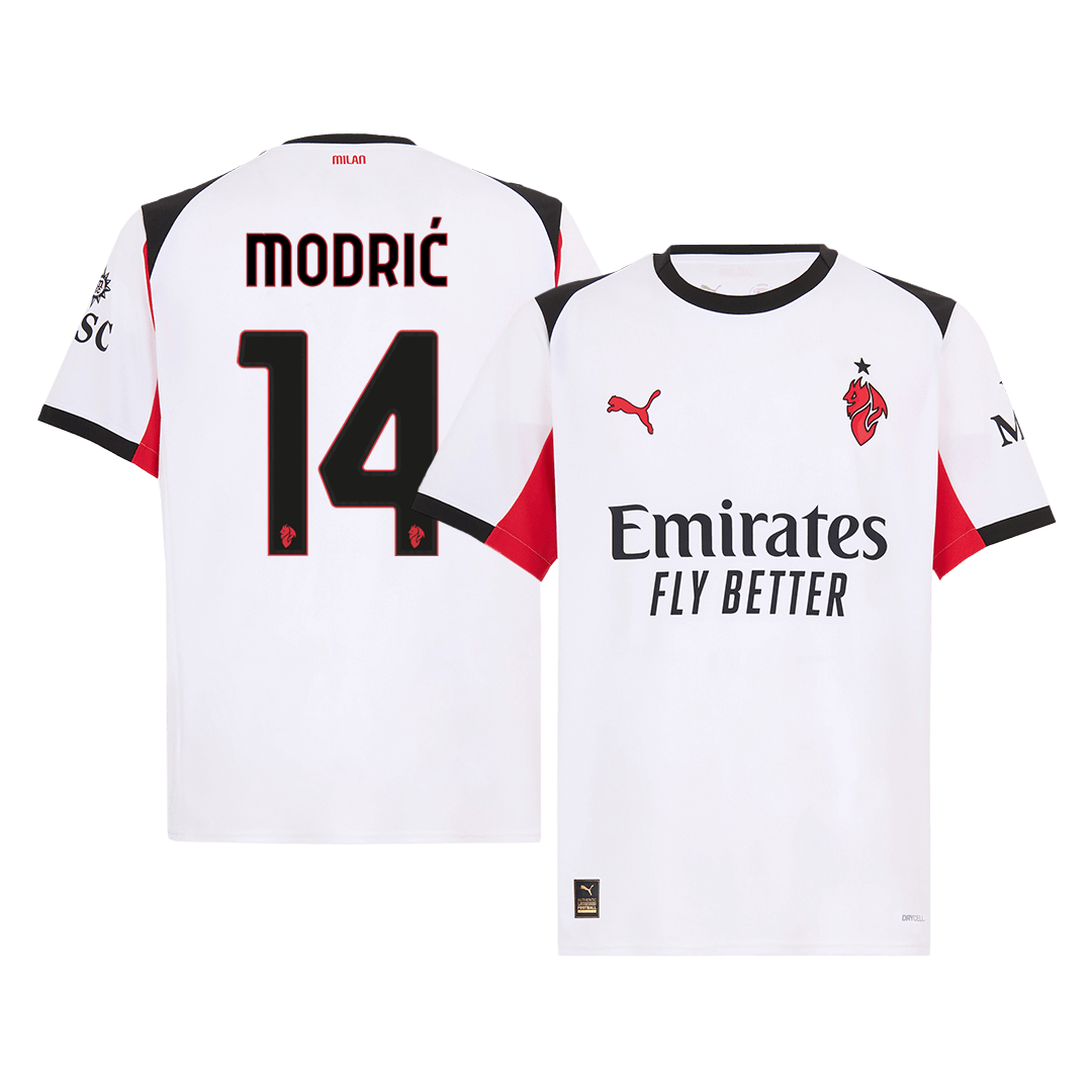 Maillot de foot extérieur AC Milan 2025/26 pour homme MODRIĆ #14