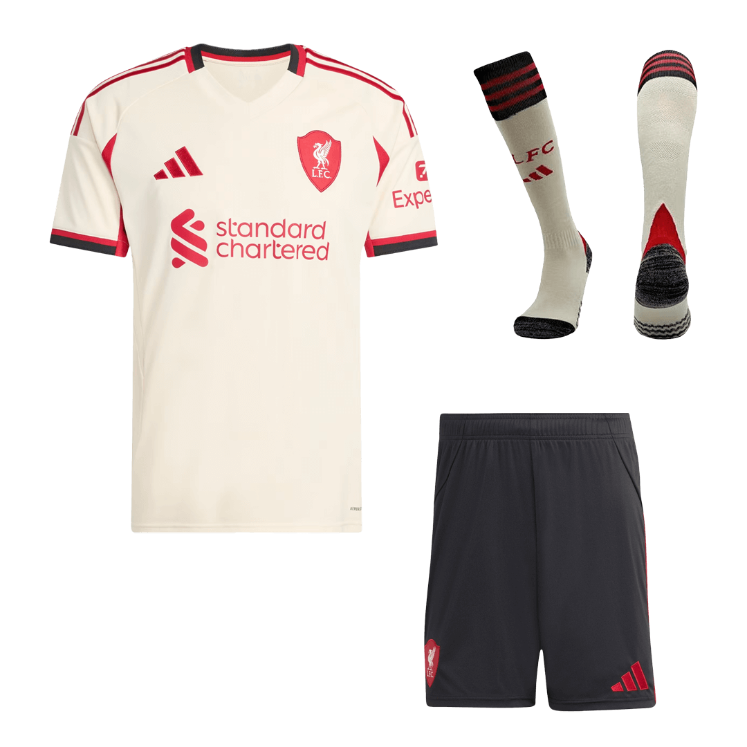 Ensemble complet Maillot extérieur de football Liverpool Homme 2025/26