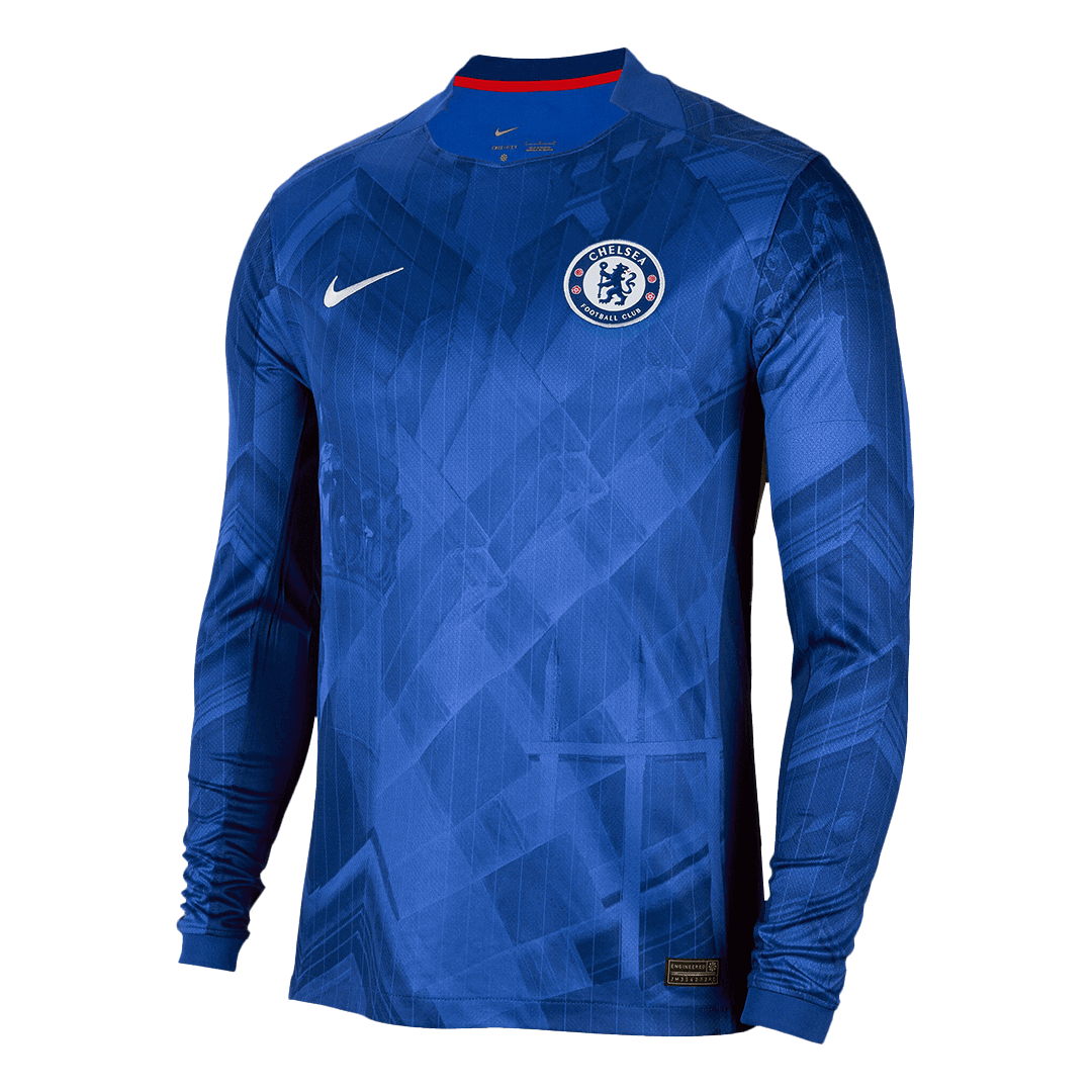 Maillot de football domicile à manches longues Chelsea 2025/26 pour homme