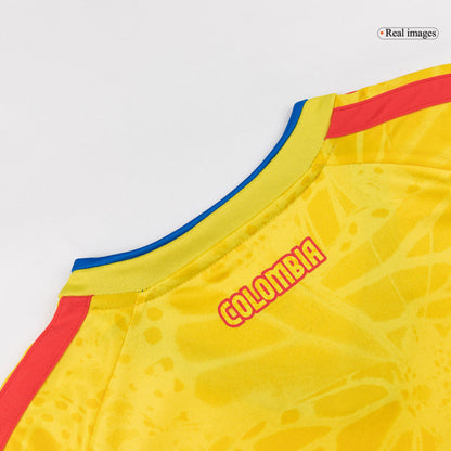 Maillot de football domicile à manches longues Colombie Coupe du Monde 2026 pour homme