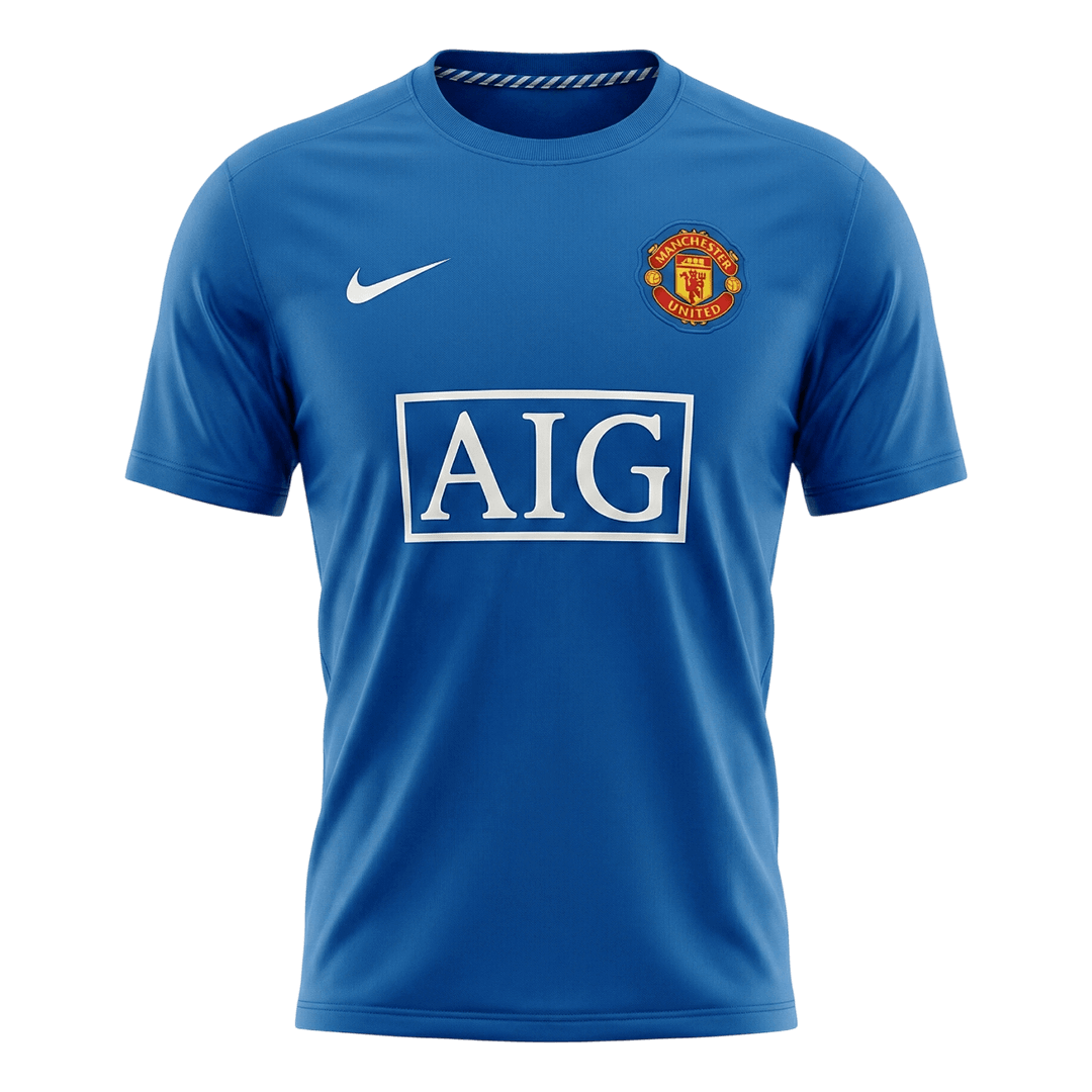 Maillot de football rétro Manchester United 2008/09, troisième extérieur, pour homme