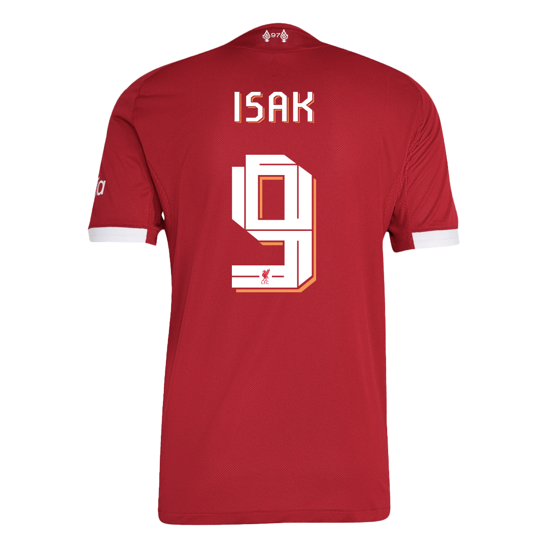 Maillot de Foot Domicile Liverpool UCL 2025/26 pour Homme (Version Joueur) ISAK #9 - Coupe Ajustée
