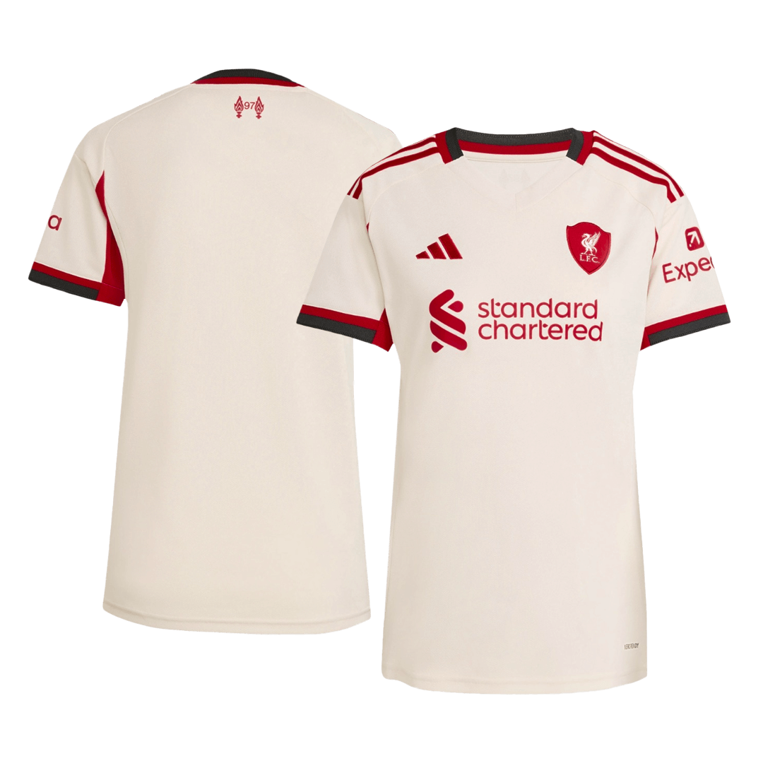 Maillot de foot extérieur femme Liverpool 2025/26